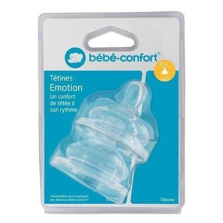 BEBE CONFORT Tétine Emotion Silicone T.0 Transition (x2) - Photo n°1