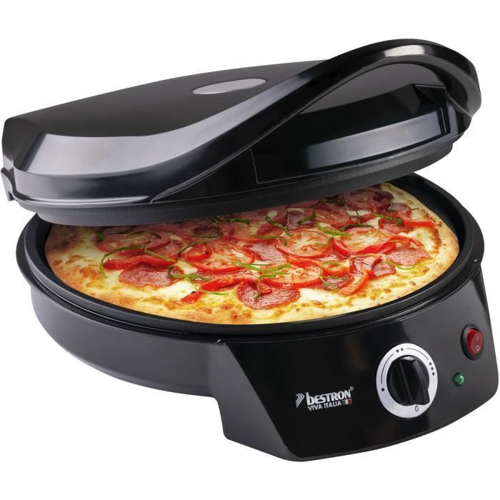 Bestron Four a pizza électrique, pour pizza faite maison ou surgelée, jusqu'a Ø 27cm, 1800 Watts, Couleur: noir - Photo n°4