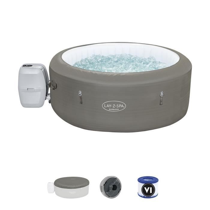 BESTWAY Spa gonflable Lay-Z-Spa - BARBADOS - 2/4 places 180 x 66 cm, 120 Airjet,app wifi, diffuseur Chemconnect - Photo n°3