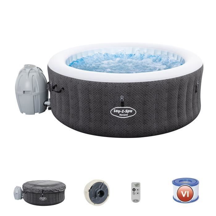 BESTWAY Spa gonflable rond Lay-Z-Spa Havana Airjet - 2 a 4 personnes - 180 x 66 cm - Photo n°5