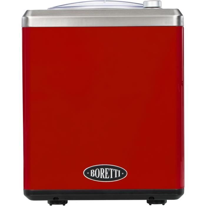 BORETTI B101 Sorbetiere automatique 2 L - 180 W - Avec compresseur - Températures -18 °C a -35 °C - Rouge - Photo n°2