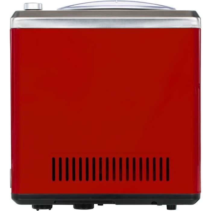 BORETTI B101 Sorbetiere automatique 2 L - 180 W - Avec compresseur - Températures -18 °C a -35 °C - Rouge - Photo n°6
