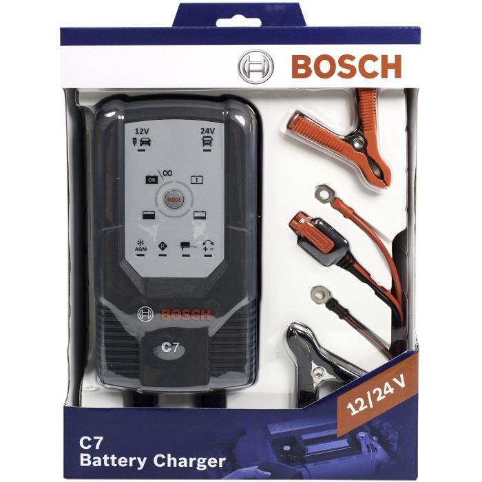 BOSCH - Chargeur de batterie C7 - 12/24V - Photo n°2