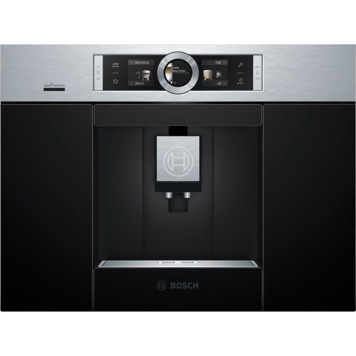 BOSCH CTL636ES6 Machine a café HomeConnect - Réservoir 2.4L - Prépare 2 tasses simultanément - Inox - Photo n°1