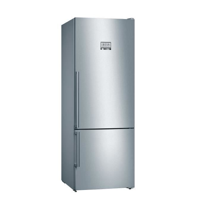 BOSCH KGF56PIDP Réfrigérateur combiné - 480 L (375 L + 105 L)- NoFrost MultiAirflow - A+++ - HxLxP 193 x 70 x 80 cm - Inox - Photo n°1