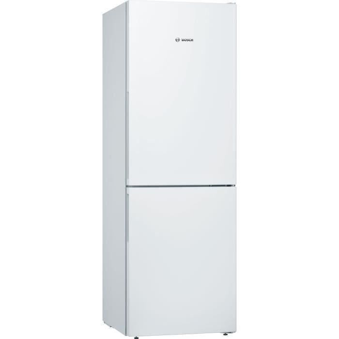 BOSCH KGV33VWEAS - Réfrigérateur congélateur bas - 286L (192+94) - Froid brassé low frost - L 60cm x H 176cm - Blanc - Photo n°1
