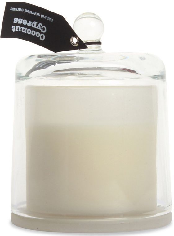 Bougie cloche parfumée blanc Cypress - Photo n°1