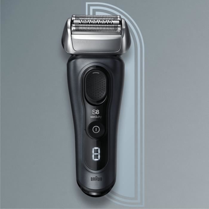 BRAUN 81761498 - Braun Series 8 8463cc Rasoir Électrique barbe - Tete 3+1 - Technologie Sonic - Tete flexible 40° - Photo n°4