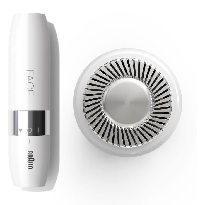 Braun Face Mini FS1000 Rasoir Visage éléctrique pour femme - Doux pour la peau - Fonction Smart Light - Blanc - Photo n°5