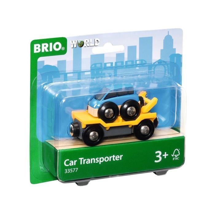 BRIO World - 33577 - Wagon Transport De Voiture Avec Rampe - Photo n°5