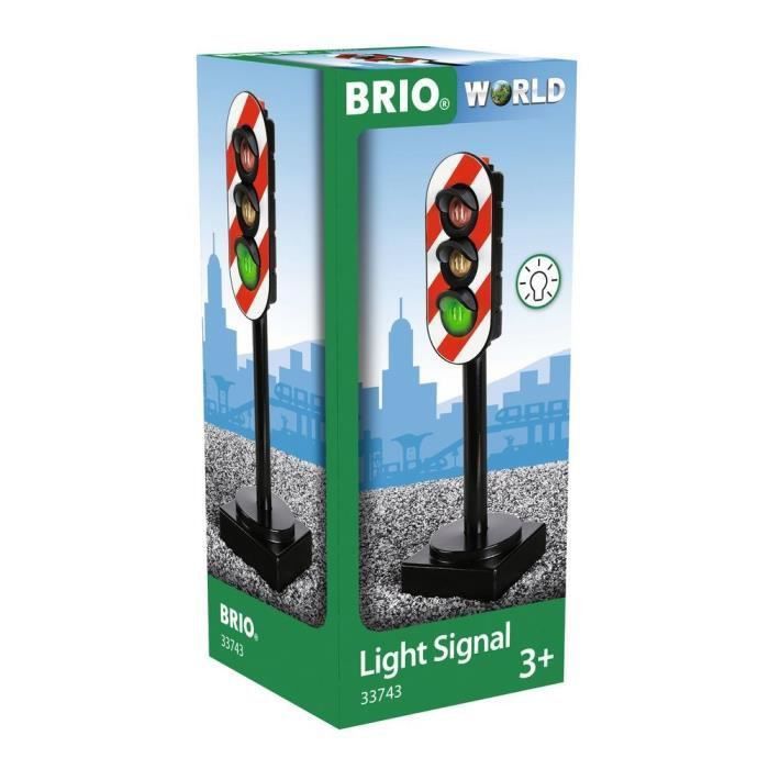 Brio World Feux Tricolores Lumineux - Accessoire pour circuit de train en bois et voiture - Ravensburger - Mixte des 3 ans - 33743 - Photo n°5