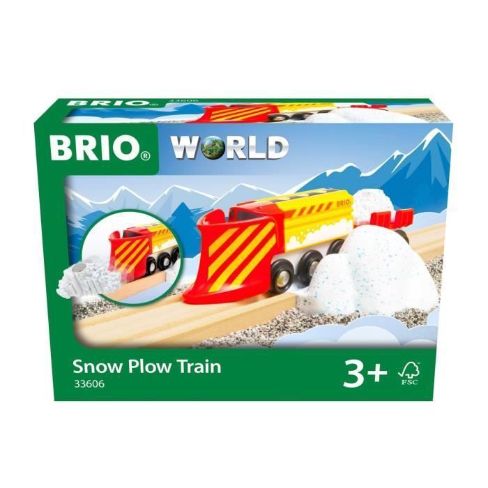 Brio World Train Chasse-neige - Accessoire Circuit de train en bois - Ravensburger - Mixte des 3 ans - 33606 - Photo n°1