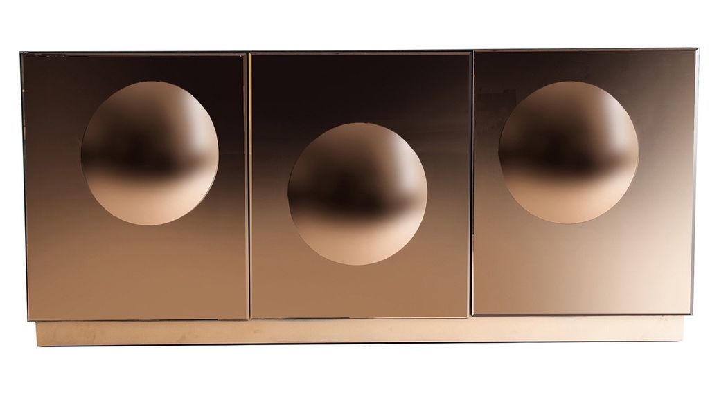 Buffet design 4 portes miroir bronze Lizy 180 cm 2 - Photo n°3
