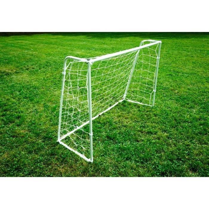 BUMBER Cage de football Deluxe M - 150 x 110 x 60 cm - Blanc - Photo n°3