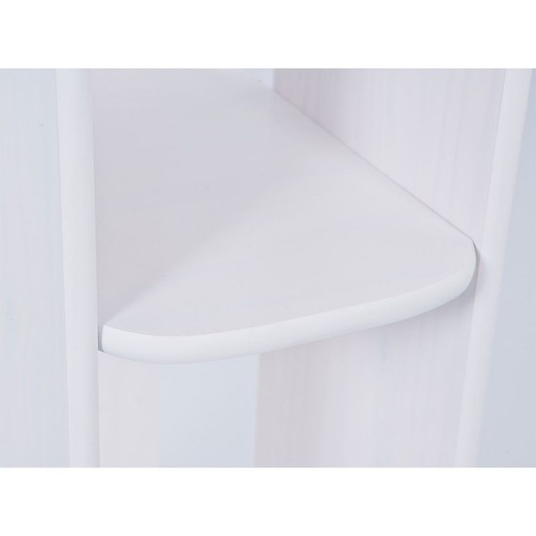 Bureau 3 tiroirs pin massif vernis blanc Touch 137 cm - Photo n°2