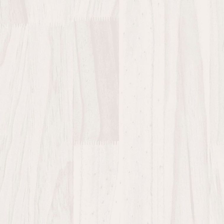 Cadre de lit Blanc Bois de pin massif 160x200 cm Natura - Photo n°6