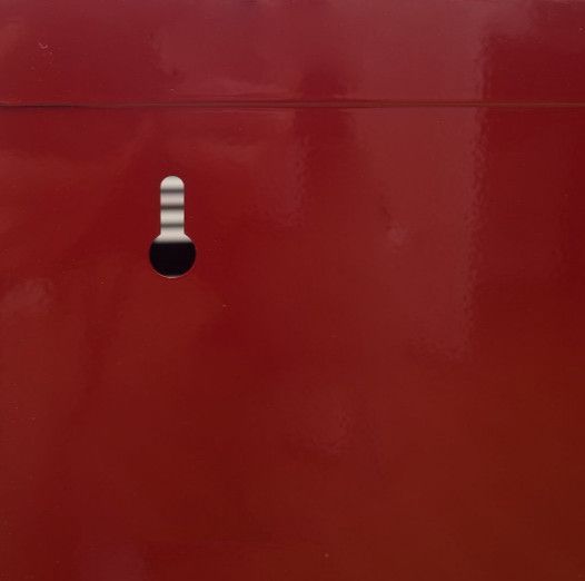 Caisson de rangement 1 porte 1 étagère métal rouge brillant Toko - Photo n°6