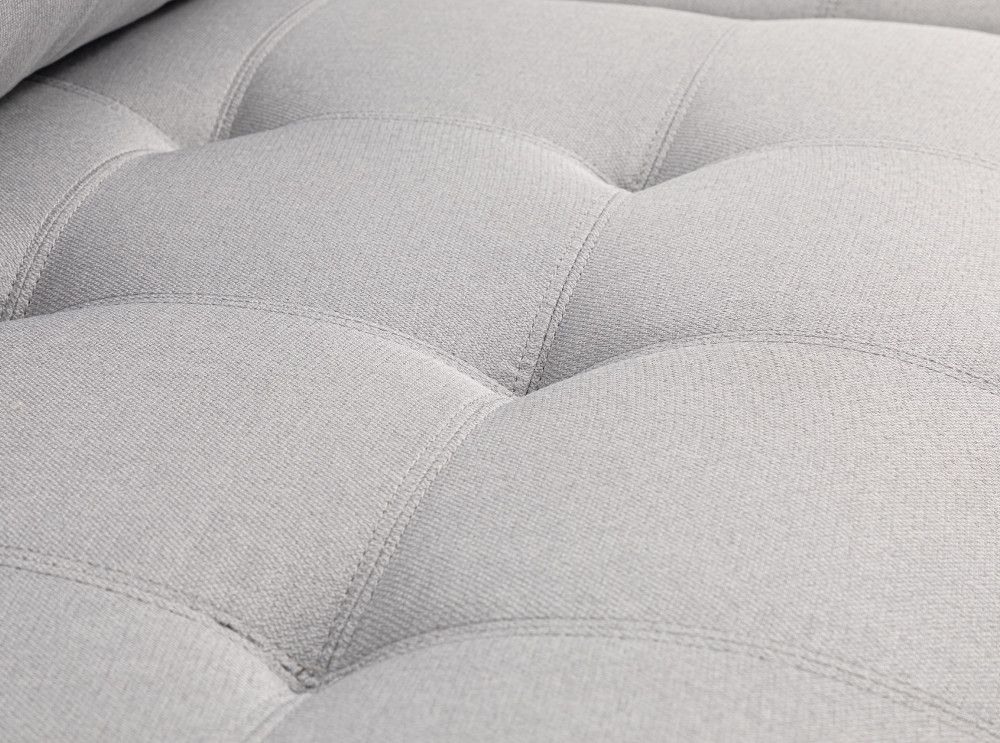 Canapé d'angle convertible et reversible tissu gris clair Waler 229 cm - Photo n°8