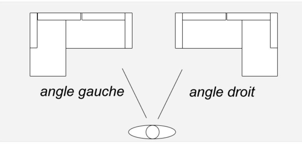 Canapé d'angle design simili blanc et noir angle droit Okyo - Photo n°4