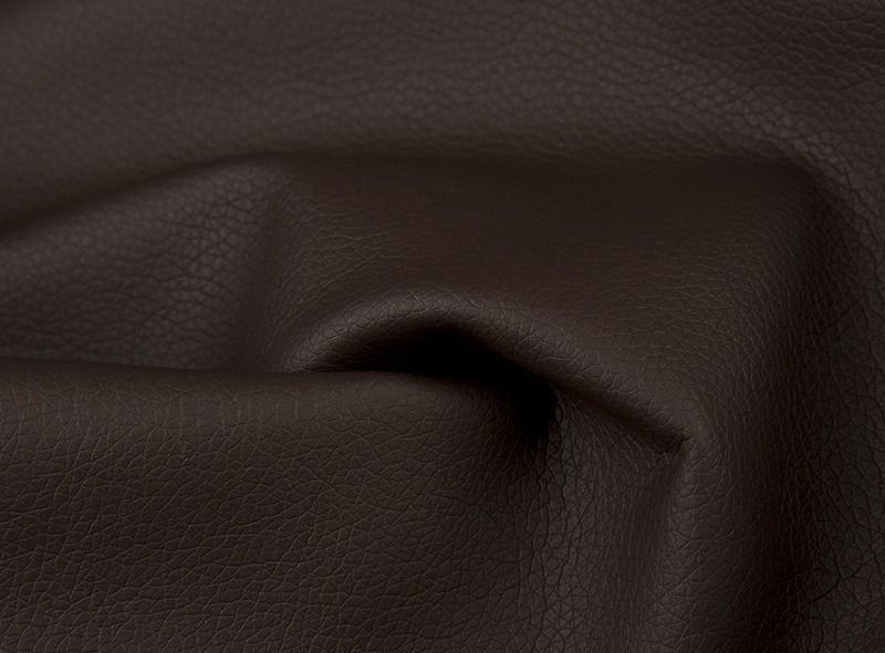 Canapé d'angle gauche convertible tissu marron clair et simili cuir marron foncé Marka 275 cm - Photo n°8