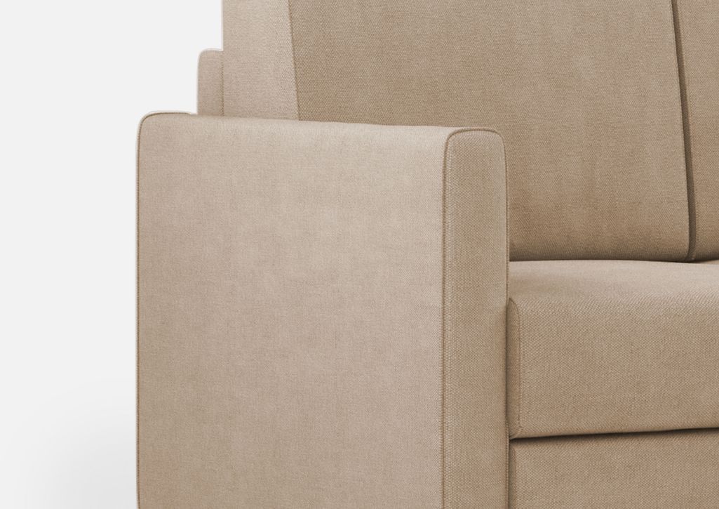 Canapé d'angle moderne italien tissu beige Korane - 5 tailles - Photo n°17