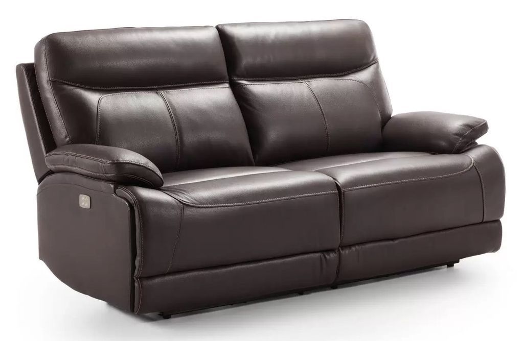 Canapé de relaxation électrique en cuir Ducka - 2 couleurs - 1, 2 ou 3 places - Photo n°2