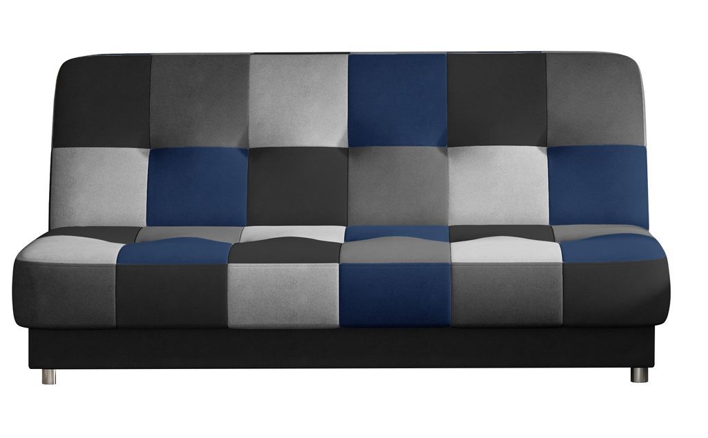 Canapé lit tissu mulitcouleur bleu Kady 192 cm - Photo n°1