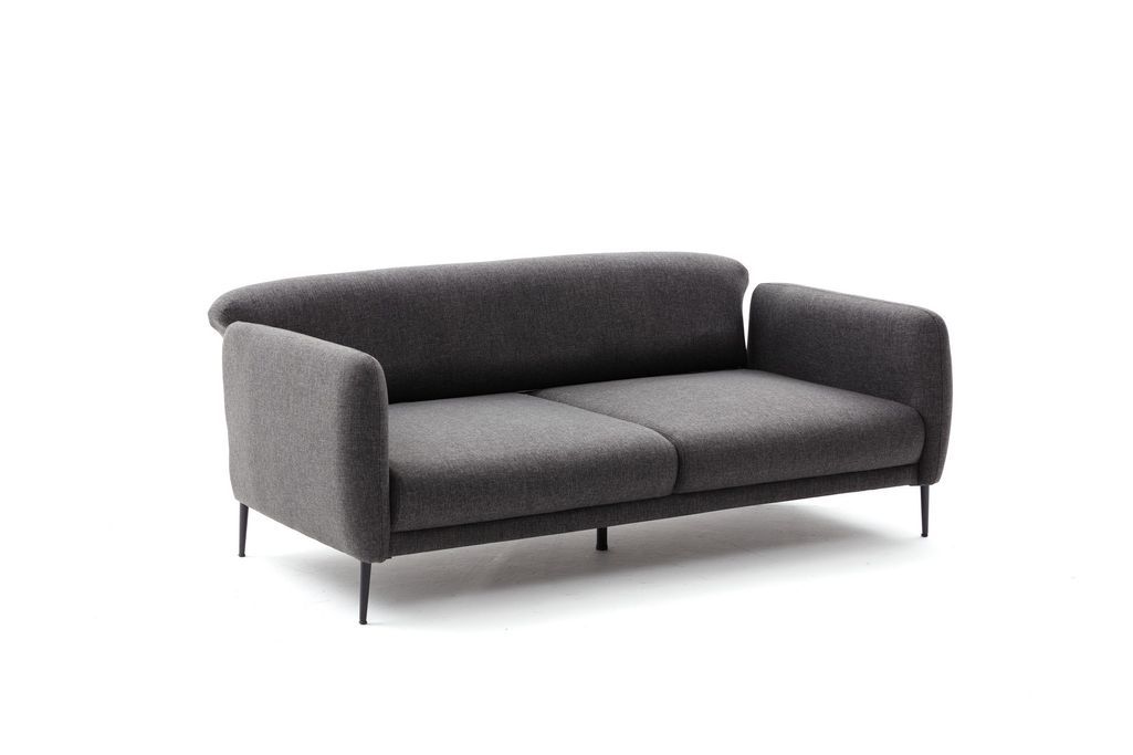 Canapé moderne tissu anthracite Valiko 210 cm - Photo n°9