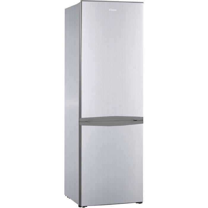 CANDY CBM-686SN - Réfrigérateur combiné 308L (219L+89L) - Froid statique - L59xH185cm - Silver - Photo n°1