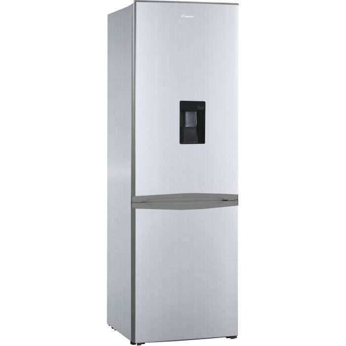 CANDY CBM-686SWDN - Réfrigérateur combiné 315 L (219 + 96 L) - Froid statique - L59,6 x H185 cm - Argent - Photo n°1