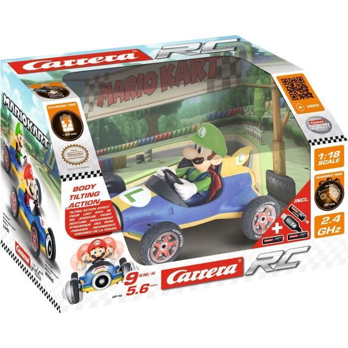 CARRERA - Mario Kart(TM) Mach 8 voiture télécommandée Luigi - Photo n°1