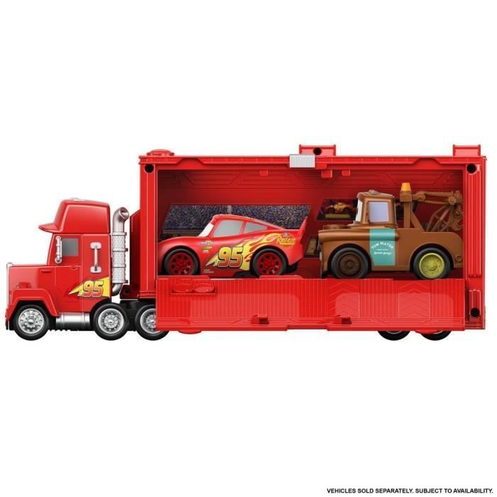 Cars Disney Pixar - Transporteur Mack rouge, sons et lumieres - Petite Voiture / Camion - Des 3 ans - Photo n°5