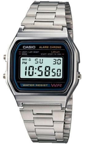 Casio A158w Vintage Chrono. Timer. Alarm. Wr 30m ** No Box** A158W- - Photo n°1