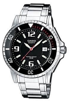 Casio Edifice Mtd-1053d-1a Quartz Neobrite Date Display Ss Case&bracelet Black Dial Wr 200mt - Photo n°1