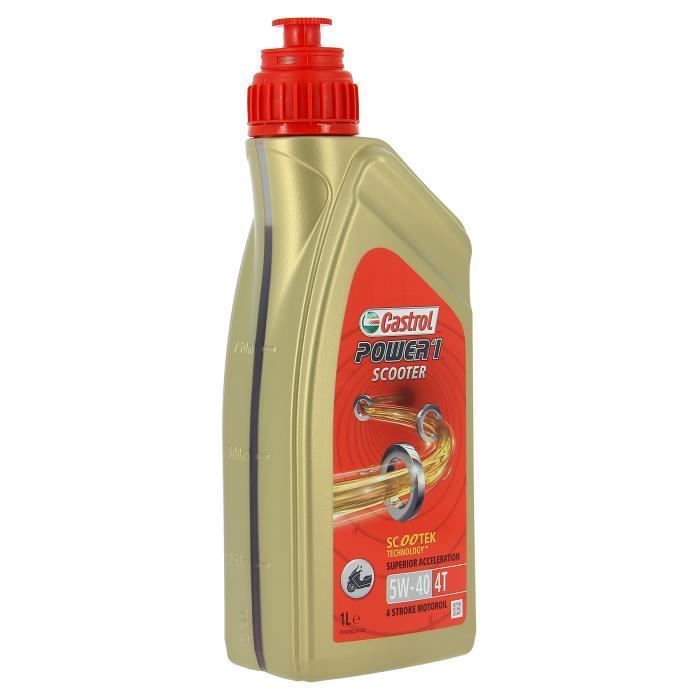 CASTROL Huile-Additif Power 1 Scooter 4T - Synthetique / 5W40 / 1L - Photo n°3