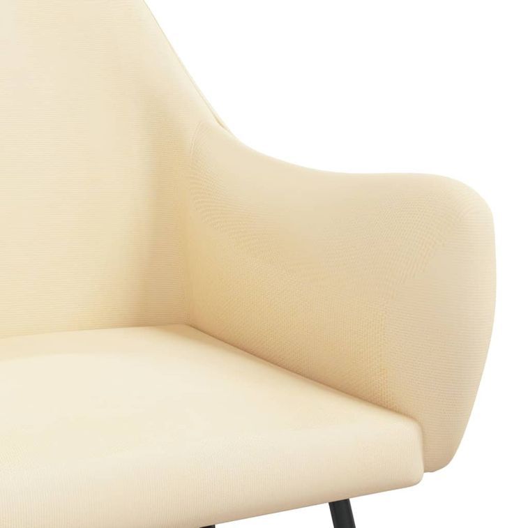 Chaise à bascule Crème Tissu Solaly - Photo n°6