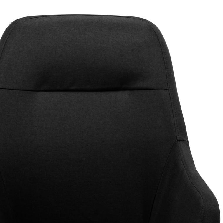 Chaise à bascule Noir Tissu Kazo - Photo n°6