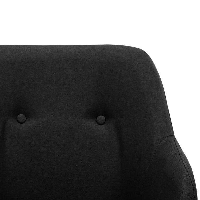 Chaise à bascule Noir Tissu Kooly - Photo n°7