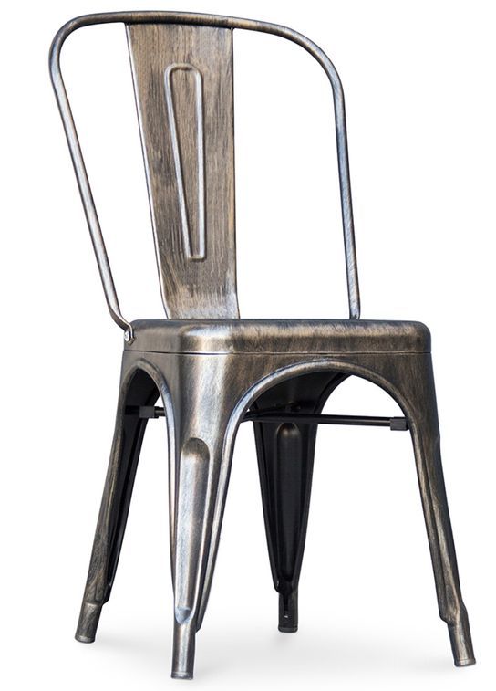 Chaise acier vintage renforcé Kalax - Haut de gamme - Photo n°2