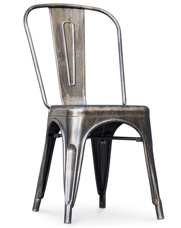 Chaise acier vintage renforcé Kalax - Haut de gamme - Photo n°1