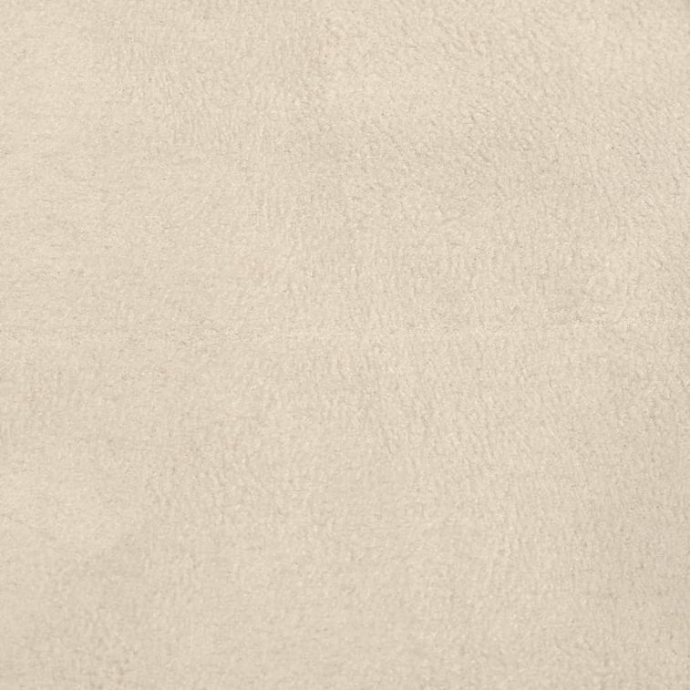 Chaise berçante avec repose-pied Blanc crème Tissu - Photo n°11