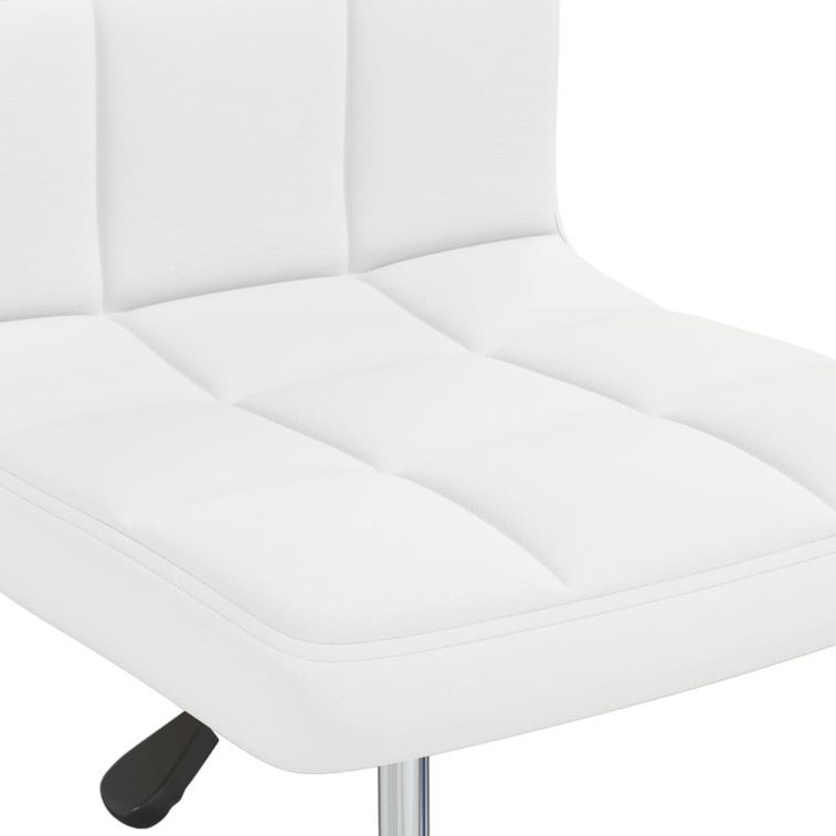 Chaise de bureau Blanc Similicuir 3 - Photo n°7