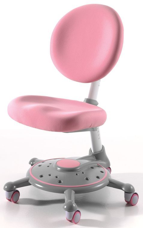 Chaise de bureau polypropylène rose Funny - Photo n°1
