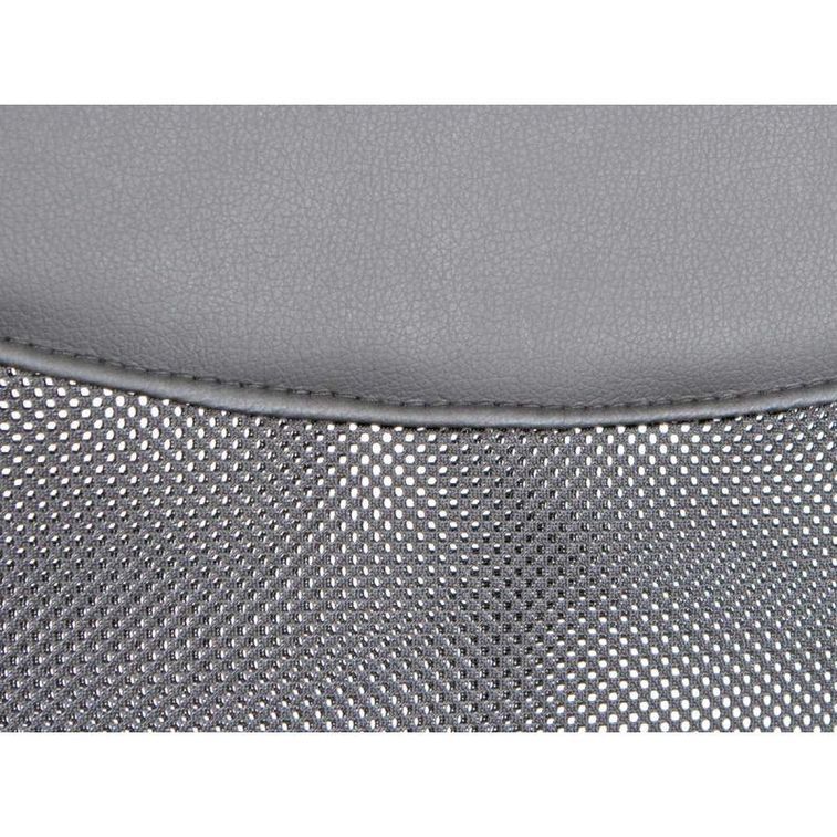 Chaise de bureau réglable simili cuir gris Turin - Photo n°4