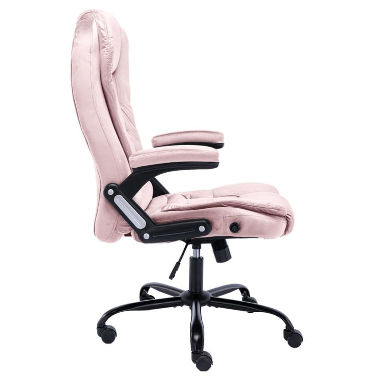 Home - Chaise de bureau Rose Velours 2