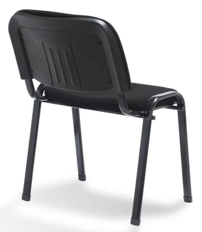 Chaise de bureau tissu et pieds métal noir Minisane - Lot de 16 - Photo n°3