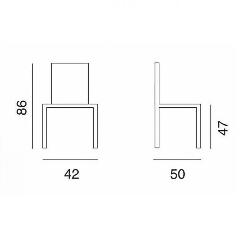 Chaise design laquée blanc et polycarbonate transparent Verza- Lot de 4 - Photo n°5