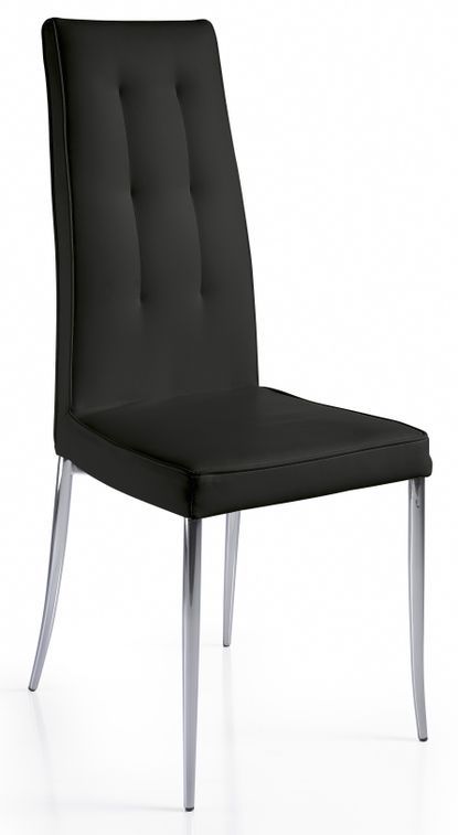 Chaise design Noir Kapa - Lot de 2 - Photo n°1