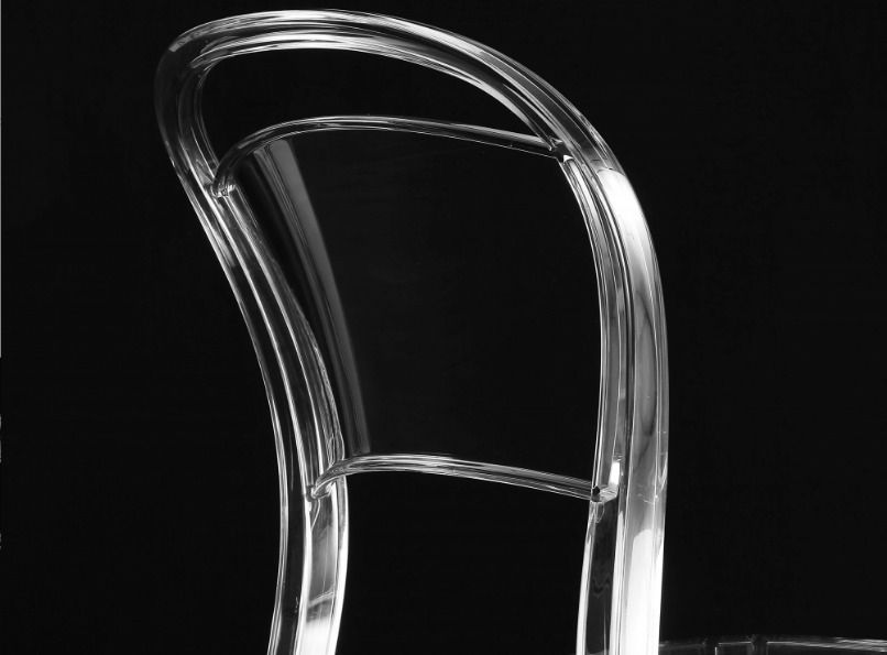 Chaise design polycarbonate transparent Kelly - Lot de 4 - Photo n°2