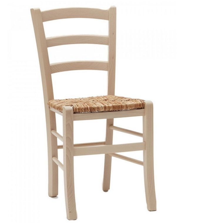 Chaise en bois de hêtre et paille Naturalia - Lot de 2 - Photo n°7